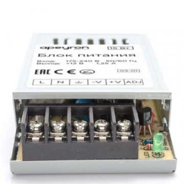 Блок питания Apeyron 12V 15W IP20 1,25 03-01