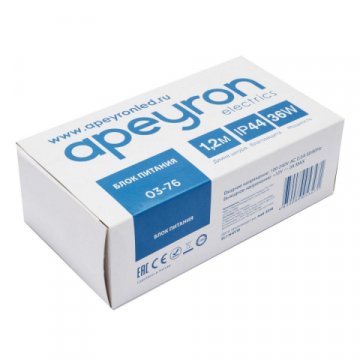 Блок питания Apeyron 12V 36W IP44 3A 03-76