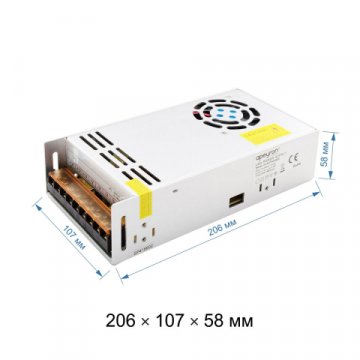 Блок питания Apeyron 12V 400W IP20 33,3A 03-38