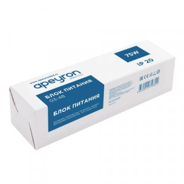 Блок питания Apeyron 12V 75W IP20 6,25A 03-48