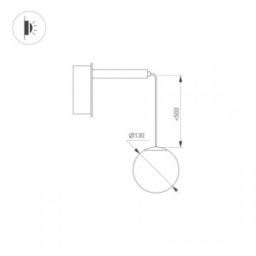 Бра Arlight SP-Beads-Wall-Hang-R130-6W Warm3000 035373