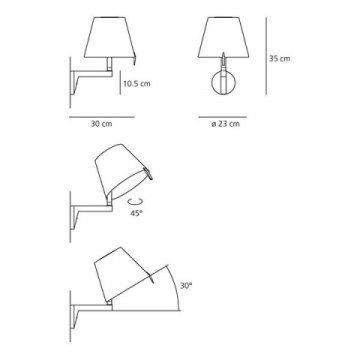 Бра Artemide Melampo 0721010A