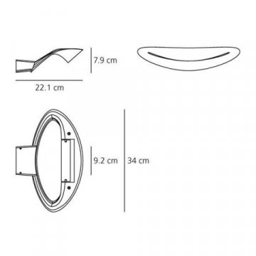 Бра Artemide Mesmeri 0916040A