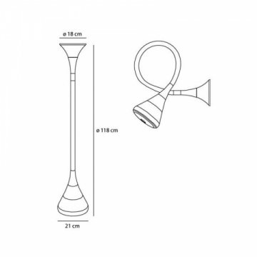 Бра Artemide Pipe 0674010A
