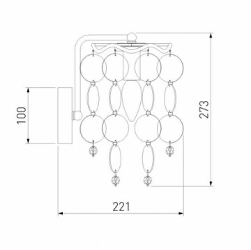 Бра Bogates Bolla 334/1 хром