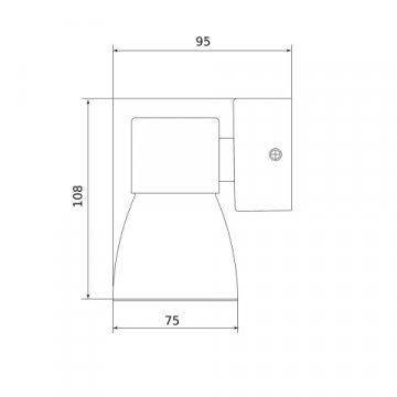 Бра Elektrostandard Cono MRL 1027 белый/серебро a061049