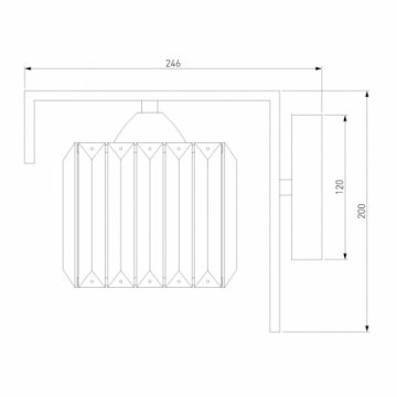 Бра Eurosvet April 10126/1 золото/прозрачный хрусталь Strotskis