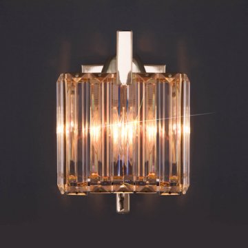 Бра Eurosvet April 10126/1 золото/прозрачный хрусталь Strotskis