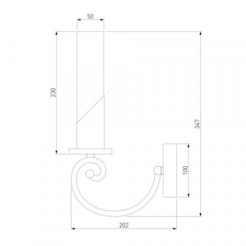 Бра Eurosvet Banci 60117/1 никель