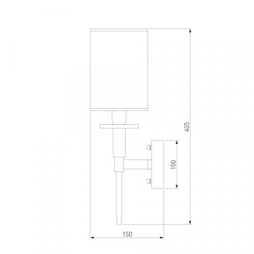 Бра Eurosvet Brielle 60132/1 хром