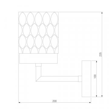 Бра Eurosvet Calle 60127/1 хром