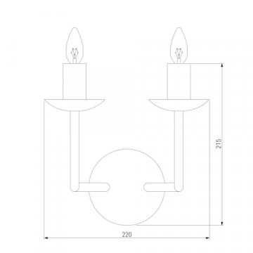 Бра Eurosvet Cariso 60150/2 хром