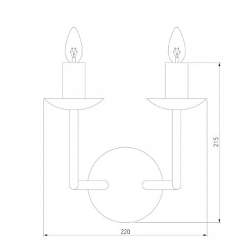 Бра Eurosvet Cariso 60150/2 латунь