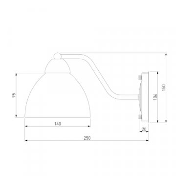 Бра Eurosvet Carissa 30172/1 античная бронза