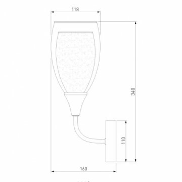 Бра Eurosvet Cosmic 50285/1 золото