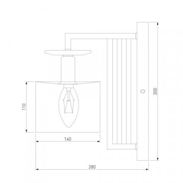 Бра Eurosvet Fargo 60123/1 хром