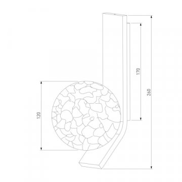 Бра Eurosvet Luxor 40019/1 латунь