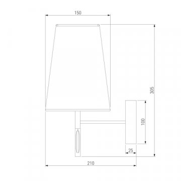 Бра Eurosvet Milazzo 60137/1 хром