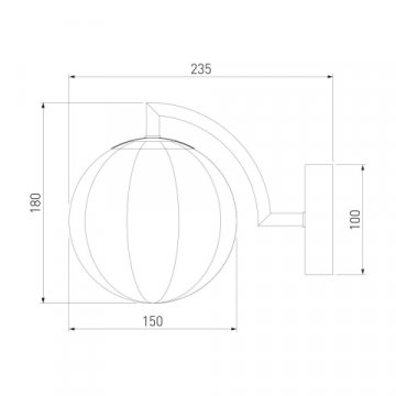 Бра Eurosvet Оптима Eden 30178/1 латунь