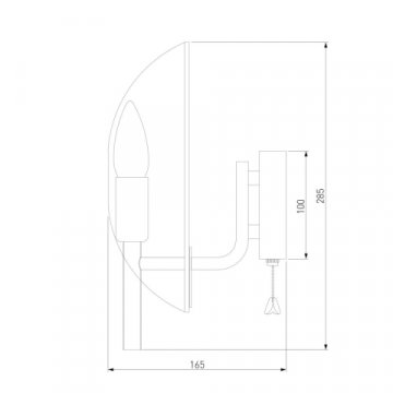 Бра Eurosvet Rocco 60135/1 латунь