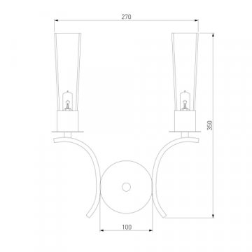 Бра Eurosvet Rosher 60141/2 латунь
