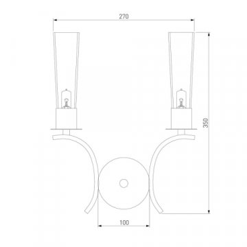 Бра Eurosvet Rosher 60141/2 латунь