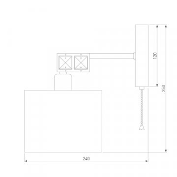 Бра Eurosvet Salina 60104/1 хром