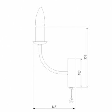 Бра Eurosvet Santi 60139/1 золото