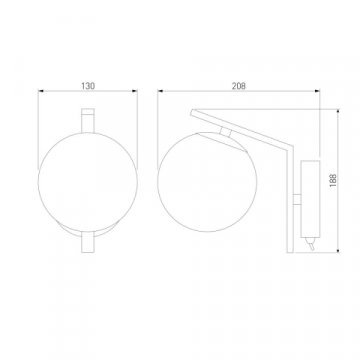 Бра Eurosvet Shape 70132/1 латунь