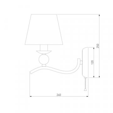 Бра Eurosvet Sortino 60097/1 хром