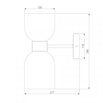 Бра Eurosvet Tandem 60118/2 латунь