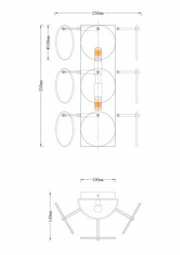 Бра Moderli Komo V7081-2W