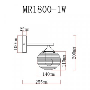 Бра MyFar Gloria MR1800-1W