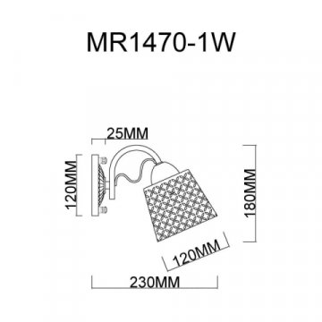 Бра MyFar Luiza MR1470-1W
