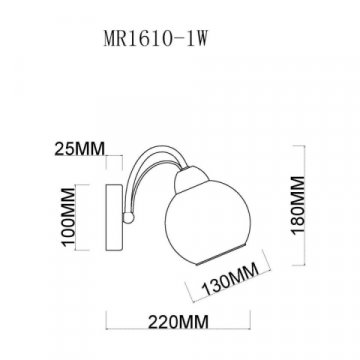 Бра MyFar Marsel MR1610-1W