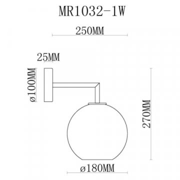 Бра MyFar Stiven MR1032-1W