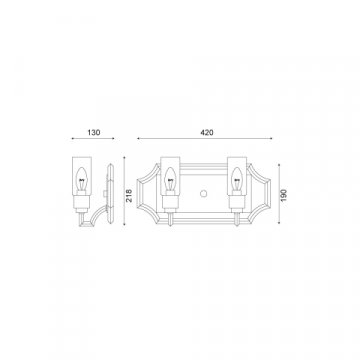 Бра Vele Luce Elsa VL4214W02