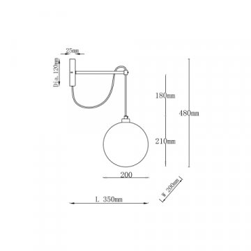 Бра Vele Luce Freedom VL5544W01