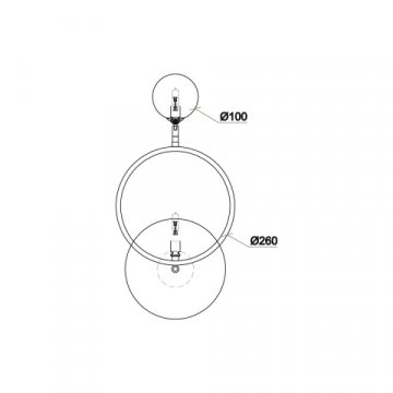Бра Vele Luce Saturno VL5764W21
