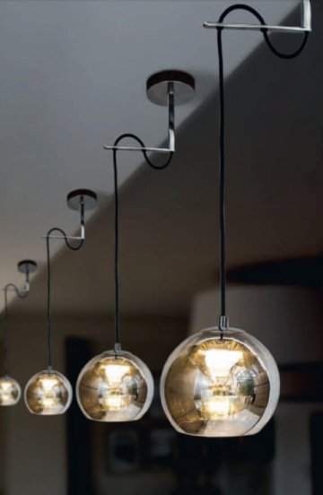 Подвесной светодиодный светильник Contardi Kubric So Chrome