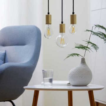 Лампа светодиодная филаментная диммируемая WiZ E27 7W 2700-6500K прозрачная Wi-Fi BLE 60WA60E27927-65CL1PF/6 929003017201