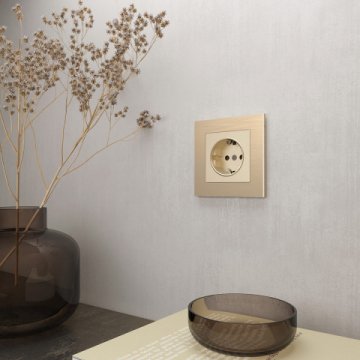 Рамка Werkel Aluminium на 1 пост шампань алюминий W0011711 4690389158001