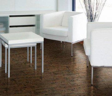 Клеевое напольное пробковое покрытие Corkstyle Cork Pro Linea Brown