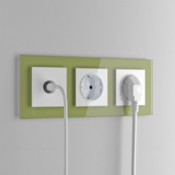 Розетка с заземлением, безвинтовой зажим Werkel белый W1171301 4690389155321