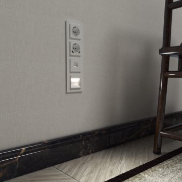 Телефонная розетка RJ-11 Werkel белый W1182001 4690389155383