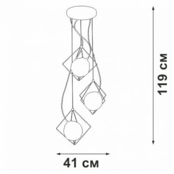 Подвесной светильник Vitaluce V4713-1/3S