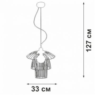 Подвесной светильник Vitaluce V4984-1/1S