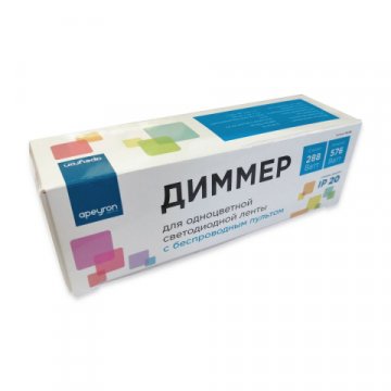 Диммер для монохромной светодиодной ленты Apeyron с пультом 12/24V 04-38