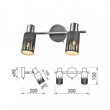 Спот Rivoli Lethe 3123-312 Б0055654