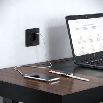 Рамка Werkel Acrylic на 1 пост черный W0012708 4690389184826